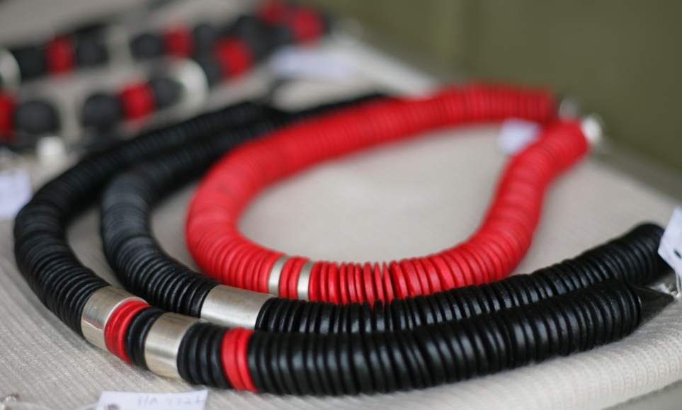 Cow horn & wood Necklaces with Silver